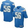 Los Angeles Chargers #56 Korey Toomer Game Electric Blue Alternate NFL Jersey