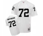 Oakland Raiders #72 John Matuszak White Authentic Football Throwback Jersey