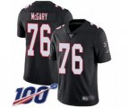 Atlanta Falcons #76 Kaleb McGary Black Alternate Vapor Untouchable Limited Player 100th Season Football Jersey