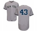 New York Yankees Jonathan Loaisiga Grey Road Flex Base Authentic Collection Baseball Player Jersey