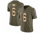 Dallas Cowboys #6 Chris Jones Limited Olive Gold 2017 Salute to Service NFL Jersey