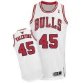 Adidas Chicago Bulls #45 Denzel Valentine Authentic White Home NBA Jersey