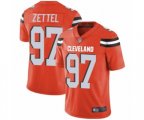 Cleveland Browns #97 Anthony Zettel Orange Alternate Vapor Untouchable Limited Player Football Jersey