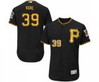 Pittsburgh Pirates #39 Chad Kuhl Black Alternate Flex Base Authentic Collection Baseball Jersey