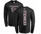 Atlanta Falcons #73 Ryan Schraeder Black Backer Long Sleeve T-Shirt