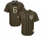 New York Mets #6 Jeff McNeil Authentic Green Salute to Service Baseball Jersey