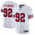 San Francisco 49ers #92 Jeremiah Attaochu Limited White Rush Vapor Untouchable NFL Jersey