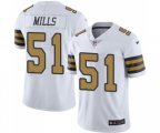 New Orleans Saints #51 Sam Mills Limited White Rush Vapor Untouchable Football Jersey