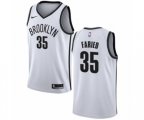 Brooklyn Nets #35 Kenneth Faried Authentic White NBA Jersey - Association Edition