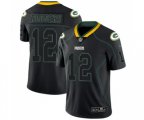 Green Bay Packers #12 Aaron Rodgers Limited Lights Out Black Rush Football Jersey