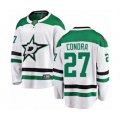 Dallas Stars #27 Erik Condra Authentic White Away Fanatics Branded Breakaway NHL Jersey