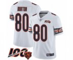 Chicago Bears #80 Trey Burton White Vapor Untouchable Limited Player 100th Season Football Jersey