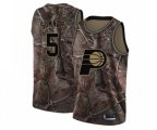 Indiana Pacers #5 Edmond Sumner Swingman Camo Realtree Collection Basketball Jersey