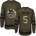New York Islanders #5 Denis Potvin Premier Green Salute to Service NHL Jersey
