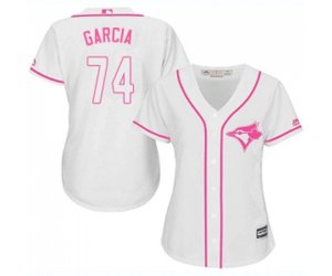 Women\'s Toronto Blue Jays #74 Jaime Garcia Authentic White Fashion Cool Base Baseball Jersey