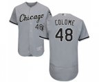 Chicago White Sox #48 Alex Colome Grey Road Flex Base Authentic Collection Baseball Jersey