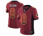 Washington Redskins #8 Case Keenum Limited Red Rush Drift Fashion Football Jersey