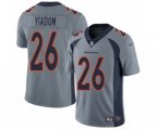 Denver Broncos #26 Isaac Yiadom Limited Silver Inverted Legend Football Jersey
