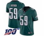 Philadelphia Eagles #59 Seth Joyner Midnight Green Team Color Vapor Untouchable Limited Player 100th Season Football Jersey