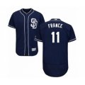 San Diego Padres #11 Ty France Navy Blue Alternate Flex Base Authentic Collection Baseball Player Jersey