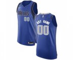 Dallas Mavericks Customized Authentic Royal Blue Road Basketball Jersey - Icon Edition