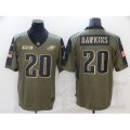 Philadelphia Eagles #20 Brian Dawkins Nike Olive 2021 Salute To Service Limited Player Jersey