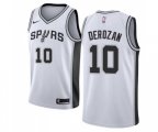 San Antonio Spurs #10 DeMar DeRozan Swingman White NBA Jersey - Association Edition