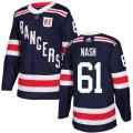 New York Rangers #61 Rick Nash Authentic Navy Blue 2018 Winter Classic NHL Jersey