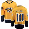 Nashville Predators #10 Colton Sissons Fanatics Branded Gold Home Breakaway NHL Jersey