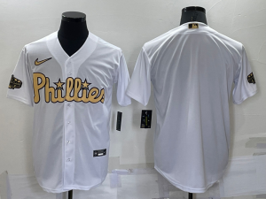 Philadelphia Phillies Blank White 2022 All Star Stitched Cool Base Nike Jersey