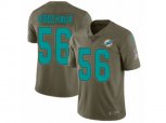 Miami Dolphins #56 Davon Godchaux Limited Olive 2017 Salute to Service NFL Jersey