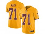Washington Redskins #71 Charles Mann Limited Gold Rush Vapor Untouchable NFL Jersey