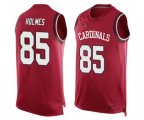 Arizona Cardinals #85 Gabe Holmes Limited Red Player Name & Number Tank Top Football Jersey