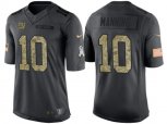 New York Giants #10 Eli Manning Stitched Black NFL Salute to Service Limited Jerseys