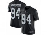 Oakland Raiders #94 Eddie Vanderdoes Vapor Untouchable Limited Black Team Color NFL Jersey