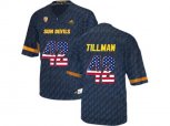 2016 US Flag Fashion Men's Arizona State Sun Devils Pat Tillman #42 College Football Jersey - Black