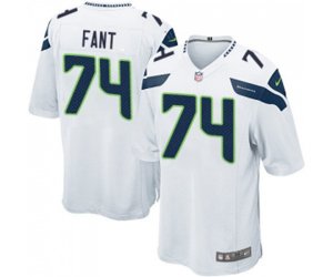 Seattle Seahawks #74 George Fant Game White Football Jersey