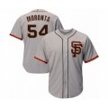San Francisco Giants #54 Reyes Moronta Grey Alternate Flex Base Authentic Collection Baseball Player Jersey