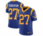 Los Angeles Rams #27 Darrell Henderson Royal Blue Alternate Vapor Untouchable Limited Player Football Jersey