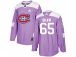 Montreal Canadiens #65 Andrew Shaw Purple Authentic Fights Cancer Stitched NHL Jersey