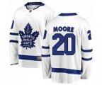 Toronto Maple Leafs #20 Dominic Moore Fanatics Branded White Away Breakaway NHL Jersey