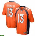 Denver Broncos #13 Michael Ojemudia Nike Orange Vapor Untouchable Limited Jersey