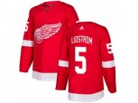 Detroit Red Wings #5 Nicklas Lidstrom Red Home Authentic Stitched NHL Jersey