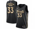 Toronto Raptors #33 Marc Gasol Swingman Black Basketball Jersey - 2019-20 City Edition