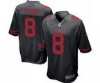 San Francisco 49ers #8 Steve Young Game Black Football Jersey