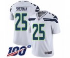 Seattle Seahawks #25 Richard Sherman White Vapor Untouchable Limited Player 100th Season Football Jersey