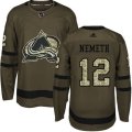 Colorado Avalanche #12 Patrik Nemeth Premier Green Salute to Service NHL Jersey