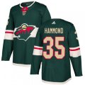 Minnesota Wild #35 Andrew Hammond Authentic Green Home NHL Jersey