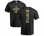 New Orleans Saints #99 Shy Tuttle Black Backer T-Shirt