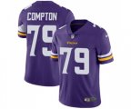 Minnesota Vikings #79 Tom Compton Purple Team Color Vapor Untouchable Limited Player Football Jersey